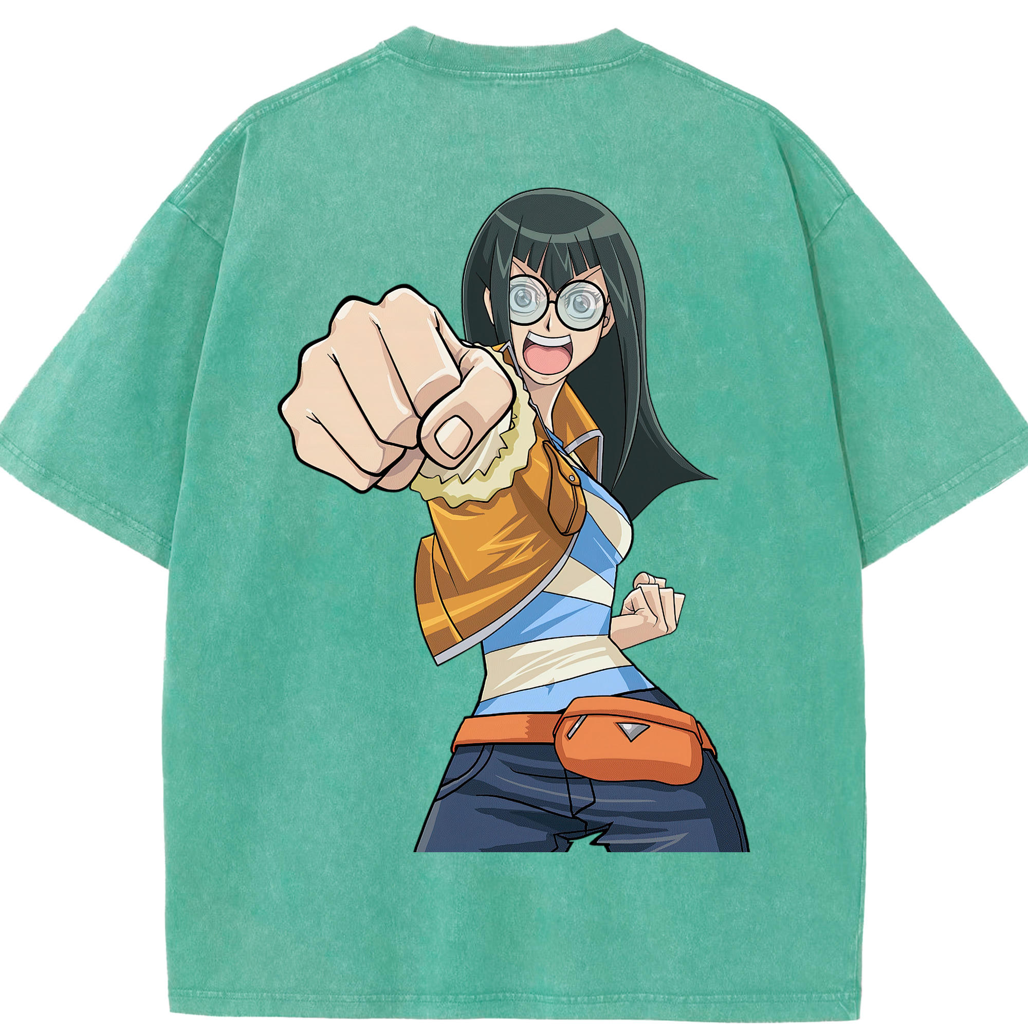 （画像用） 遊☆戯☆王 Yu-Gi-Oh! 綿100% ヴィンテージ風 半袖Tシャツ（背面プリント）